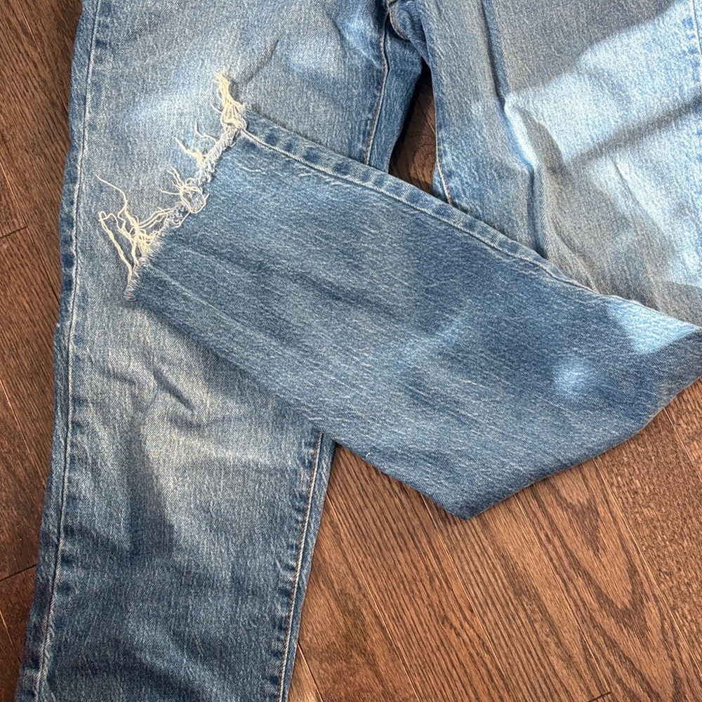 Universal Thread High Rise Distressed Blue Jeans - Picture 2 of 3